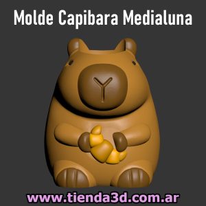 STL Molde Capibara Medialuna